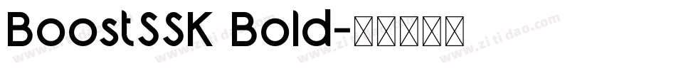 BoostSSK Bold字体转换